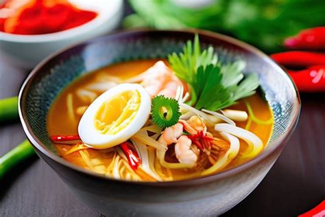  Laksa Johor: Explorez une Symphonie crémeuse de saveurs malaisiennes épicées!